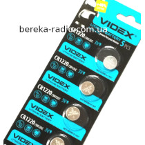 Батарея CR1220 Videx, 3V