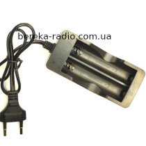 Зарядний пристрій SM-202A (2x18650) для батарей ліхтариків, мережевий кабель