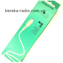 Шнур Borofone BX16 шт. Type-C - шт. USB 2.0 AF, 1m, white, коробка
