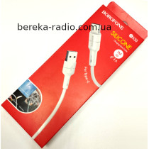 Шнур Borofone BX30 шт. Type-C - шт. USB 2.0 AF, 1m, силіконовий, білий, коробка