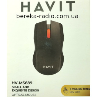 Миша Havit HV-MS689, USB, orange wheel, black