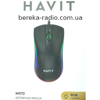 Миша Havit HV-MS72, USB, black