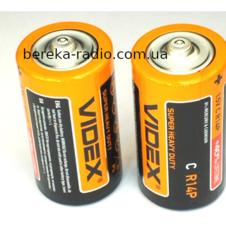 Батарея R14 1.5V Videx, без блістера