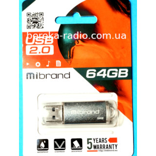 USB Flash 64GB Mibrand Cougar, USB 2.0, silver