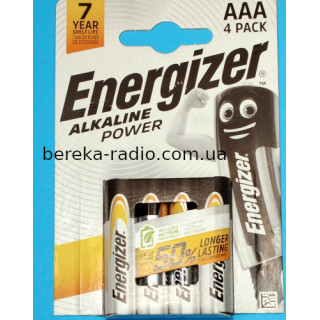 Батарея AAA/LR03/MN2400 1.5V Energizer Alkaline Power