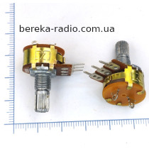 WH160AK-2-B500K-15mm (3 pin + вимикач, шток L=15mm)