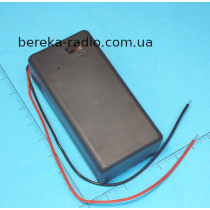 Корпус для батареї крона з проводами, кришкою та вимикачем, Daier SBH-9V