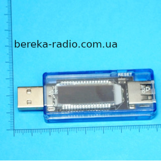 USB тестер KWS-V21 з LCD інд. (вольтметр, амперметр, ємність батареї)