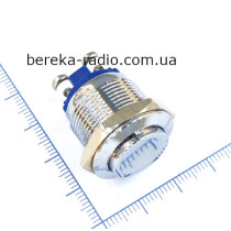 Кнопка антивандальна Daier PBS-28-4, 28mm, 2 pin, IP67, 3A/220V
