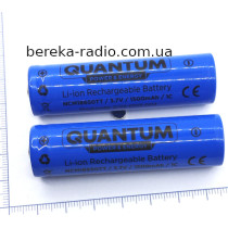 Акумулятор 3.7V, 1500mAh/1C, NCM18650, Li-Ion, Quantum
