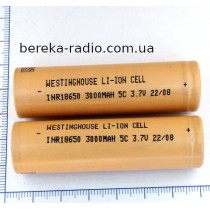 Акумулятор 3.7V, 3000mAh, INR18650/5C, Li-ion, Westinghouse, високострумовий (помаранчевий)