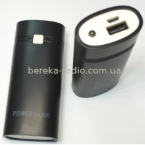 Корпус для PowerBank 2 х 18650, 1xUSB 5V/1A, micro USB, ліхтарик, 43x24x99mm
