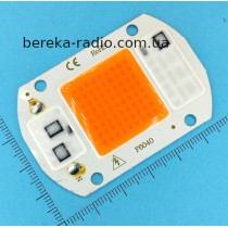 Світлодіод 20W/220V, LED Full Spectrum Chip, 380-840 nm, 120*, 60x40mm, тип B