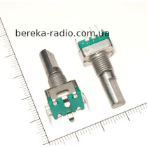 Енкодер EC11SP-1-1-1-20KQ-20CC, reset, 5 pin, ручка з зрізом, China