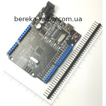 Arduino UNO R3-MEGA328P Type-C (без кабеля, чорна плата)