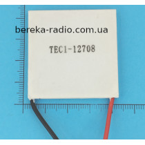 Елемент Пельтьє TEC1-12708 (12V, 85W, 40x40x3.6mm)