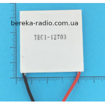 Елемент Пельтьє TEC1-12703 (12V, 36W, 40x40x4.0mm)