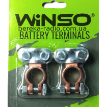 Клеми акумуляторні WINSO (цинк, мідне покриття, вага 95 г., 2 шт., блістер)