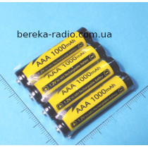 Акумулятор 1.2V, 1000mAh, AAA, LitoKala Ni-10, Ni-MH, оригінал