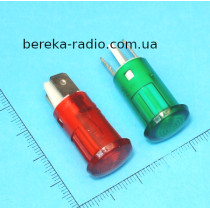 Світлодіодний індикатор Daier MDX-13, 220V, червоний, діаметр 13 мм, пластик