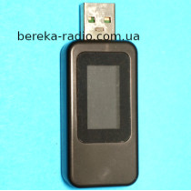 USB тестер KWS-MX18 з LCD індикатором, чорний корпус