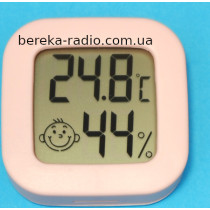 Термометр-гігрометр TH-007 рожевий
