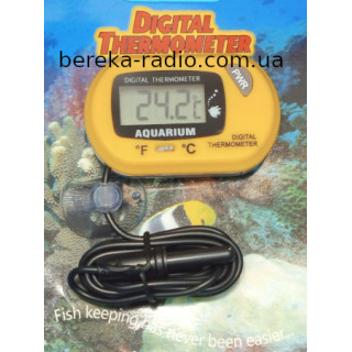 Термометр для акваріуму ST-3, жовтий корпус