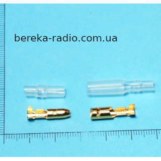 Клема циліндрична 4.0 mm (гніздо + штекер + захисні ковпачки), WTE