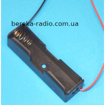 Корпус для акумулятора 1 х 18650 з проводами, BH18650-1001/P Daier