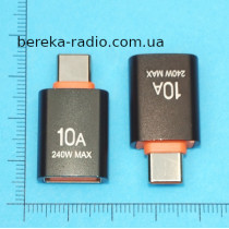 Перехідник OTG шт. Type-C - гн. USB A 3.0, 10A, black