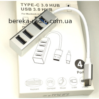 Type-C HUB на 4 порти USB 2.0/3.0