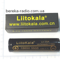 Акумулятор 3.7V, 3500mAh, Li-ion, 18650 Lii-35A, LiitoKala, високострумовий 10A, оригінал