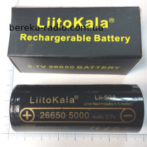 Акумулятор 3.7V, 5000mAh, 26650, LitoKala Lii-50A, оригінал
