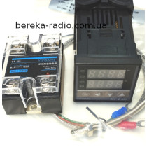 Терморегулятор цифровий AC220V REX-C100FK02-M + K-термопара 1м, + реле SSR-1 D4840