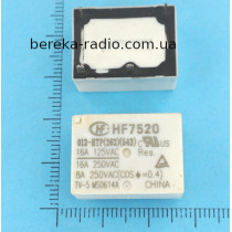 HF7520-012-HTP 4 pin, 16A/125VAC/250VAC