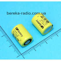 Акумулятор 1.2V, 170mAh, 1/3 AAA (17AAAH), NI-MH, GP, техічний, Flat Top