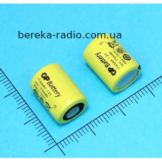 Акумулятор 1.2V, 170mAh, 1/3 AAA (17AAAH), NI-MH, GP, техічний, Flat Top