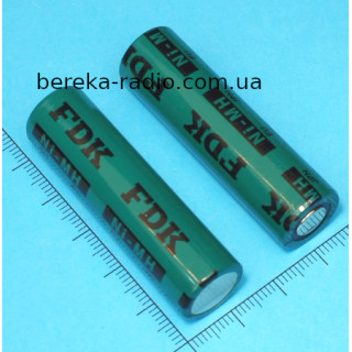 Акумулятор 1.2V, 1650mAh, AA, NI-MH, FDK HR-AAU, Flat Top, технічний