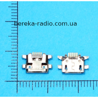 Гніздо micro USB B (№ 11-1), 5 pin, 4 виводи