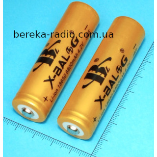 Акумулятор 3.7V, 8800mAh, 18650, Li-ion, X-Balong, gold