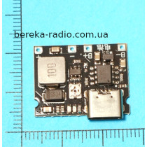 Модуль заряду Li-ion акумуляторів на TP4056 + DC/DC повишаючий, TYPE-C, J5019 (LX-LCBST)