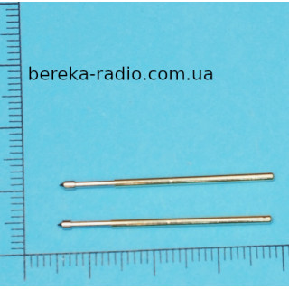 Підпужинений контакт Pogo Pin P100-E2 (діаметр голки 1.36mm, довжина 33mm)