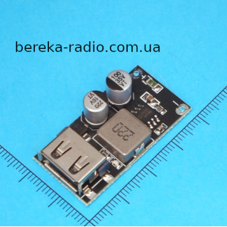 Перетворювач DC-DC понижаючий для швидкої зарядки MC27-TIE 1USB, Ucc = 8-30V, Uout=5V, QC3  3-12V, P