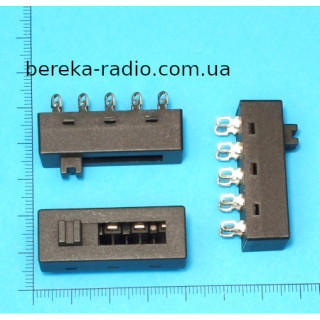 Перемикач повзунковий SS-24N02, ON-ON-ON-ON, 10 pin, 8A/250V