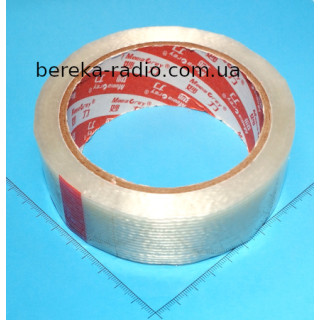 Скотч армований скловолоконний 30mm x 25m (для фіксації акумуляторів)
