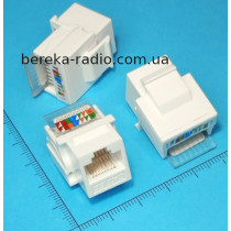 Модуль телефонний RJ-45 Keystone з заглушкою (5-cat)