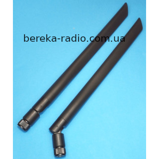 Антена JCG410NR GSM/3G/4G/5G, 3 dBi, з шарнірним роз`ємом SMA (m), 198x13mm