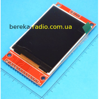 Графічний кольоровий TFT дисплей 2.4`` 240x320, RGB, SPI, драйвер ILI9341/ST7789V, U=3.3-5V