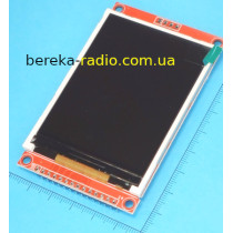 Графічний кольоровий TFT дисплей 2.8`` 240x320, RGB, SPI, драйвер ILI9341, U=3.3-5V