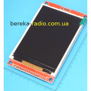 Графічний кольоровий TFT дисплей 2.8`` 240x320, RGB, SPI, драйвер ILI9341, U=3.3-5V